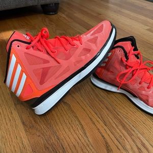 Adidas Crazy Shadow 2 Mens Basketball Shoes Size 9.5 Orange White Black